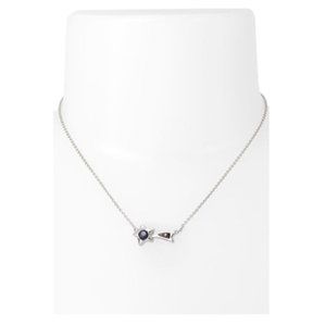 Coach Shooting Star Abalone Pendant Necklace Sterling Silver 925. 16-18 inch NEW